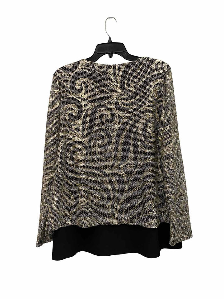 Joseph Ribkoff Size 10 Silver Long Sleeve Shirts