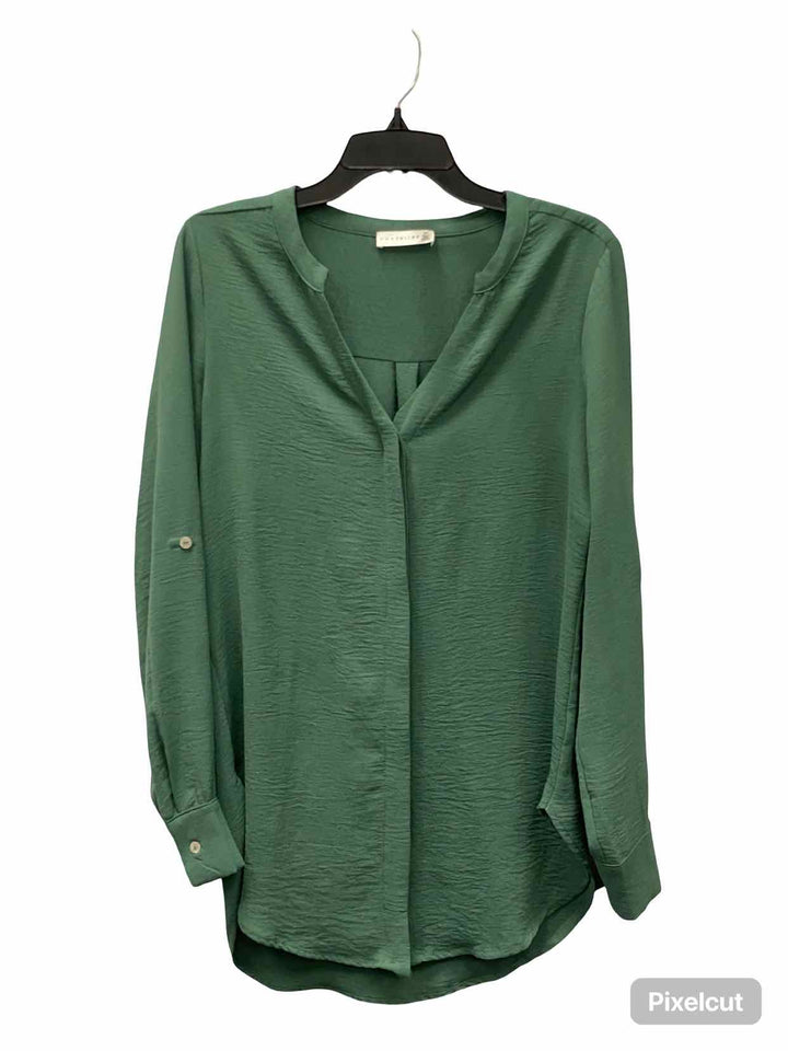 Retrology Size S Green Long Sleeve Shirts