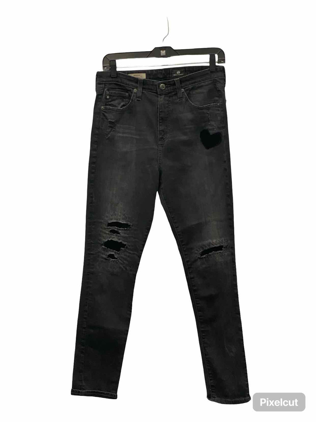 Adriano Goldschmeid Size 30 Black heart Vintage Jeans