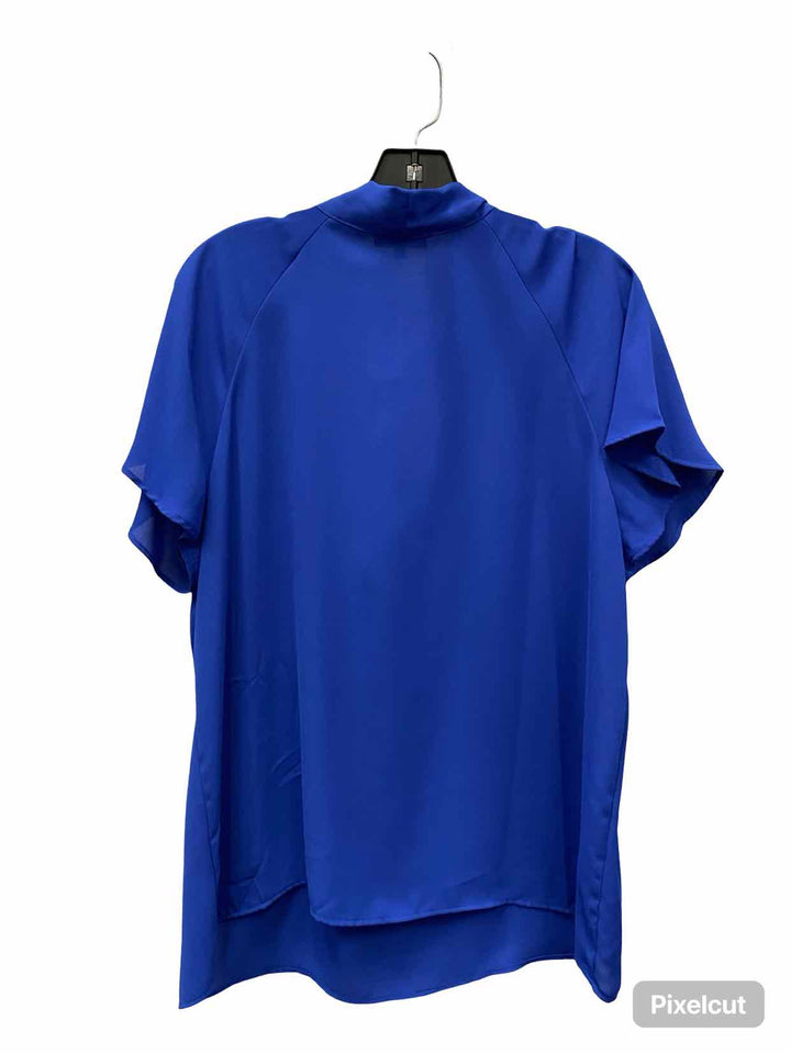 Pleione Size XL Blue Short Sleeve Shirts