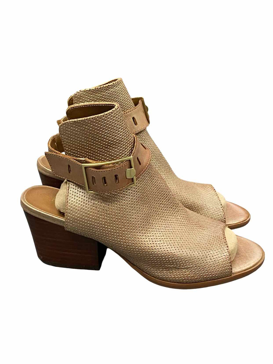 Nicole Shoe Size 6.5 Leather Talullah Open-Toe Sandals Heels