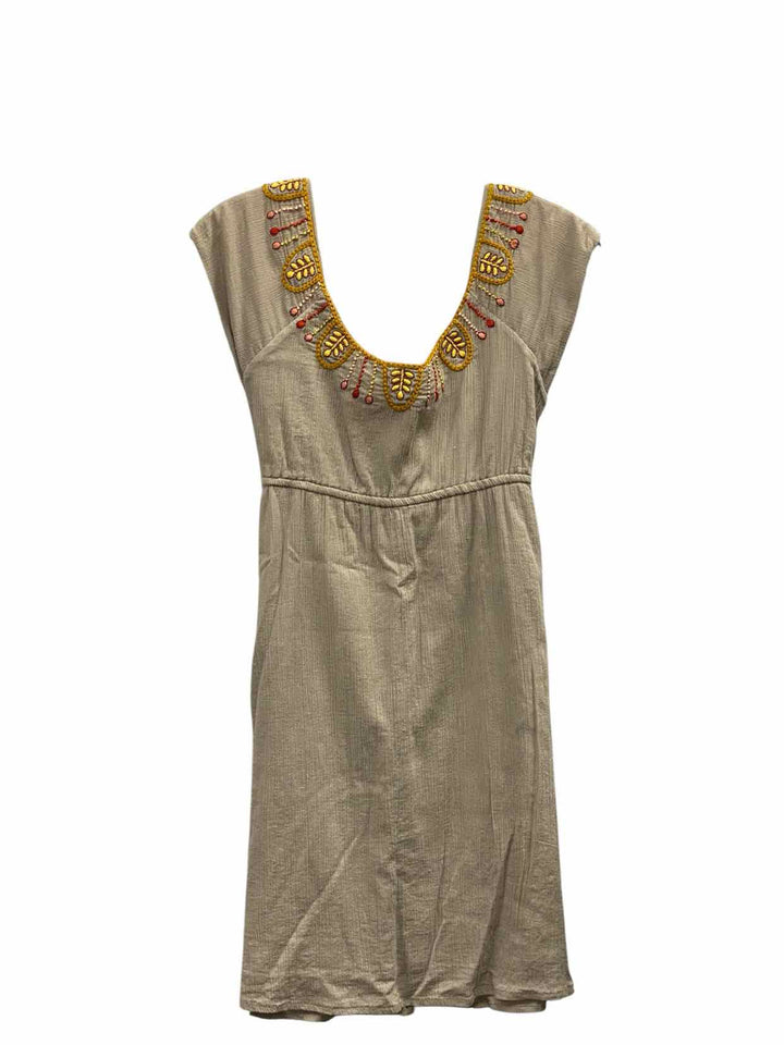 Feather&Bone Size M Gray Print 100% cotton Dress