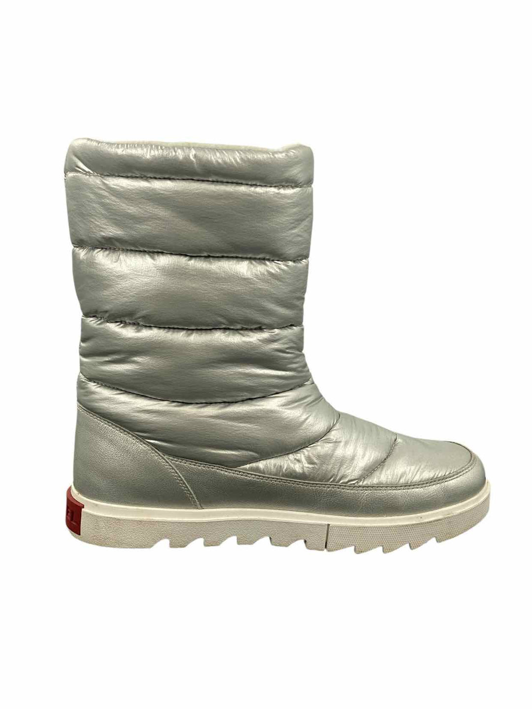 Sorel Shoe Size 10.5 Silver "Joan of Arctic Puffy 10" Boots(knee)