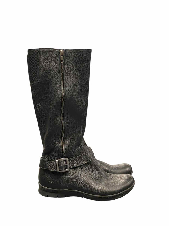 BOC Shoe Size 7.5 Black Leather Boots(knee)