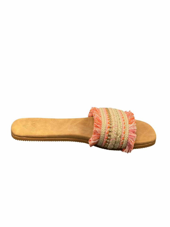 Roxy Shoe Size 10 Brown Pink Sandals