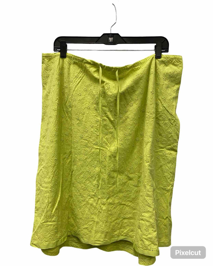 Venezia Size 2X Lime Green Skirt