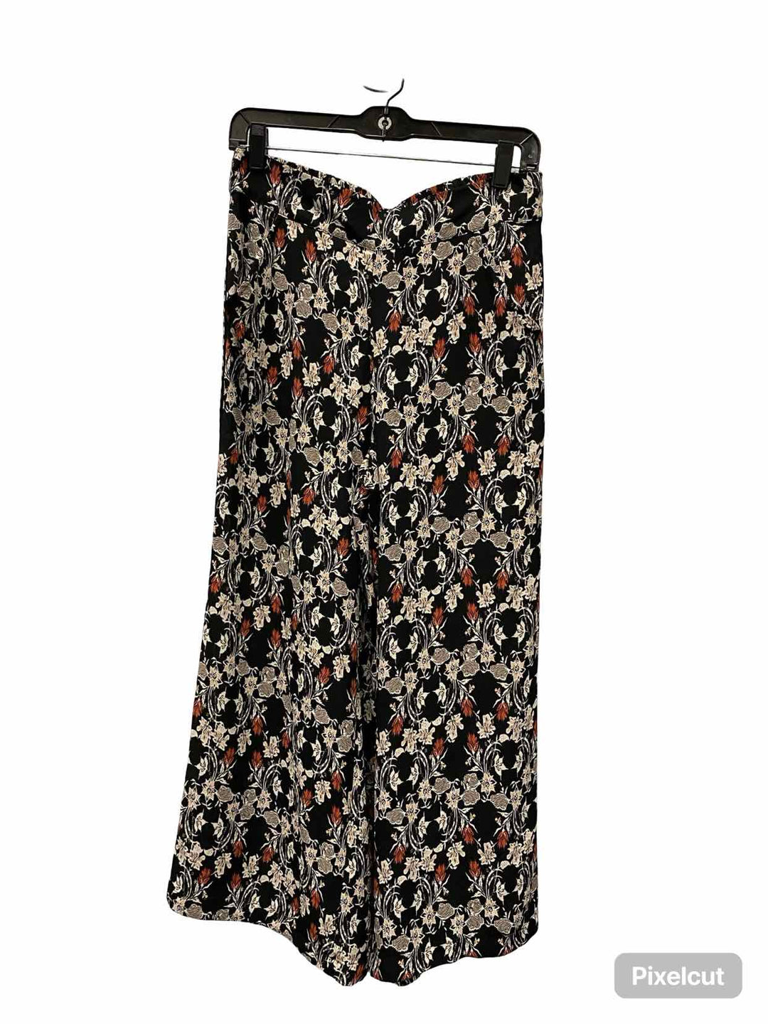 Max Studio Size S Black Multi Print Pants