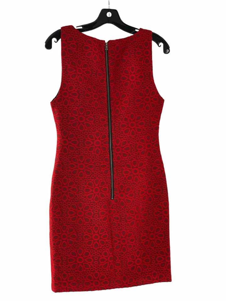 Alice & Olivia Size 6 Red Floral Dress