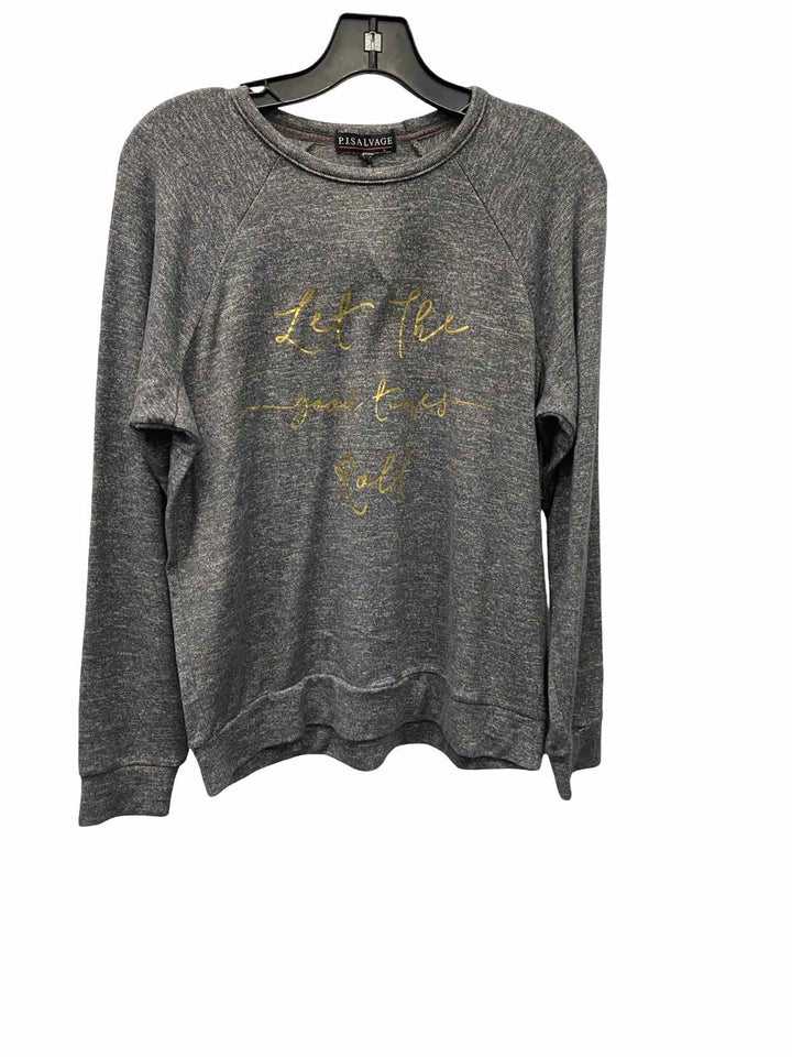 PJ Salvage Size S Grey NWOT Long Sleeve Shirts