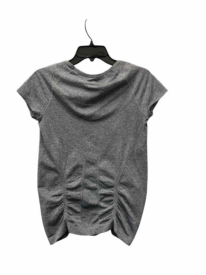 Athleta Size S Grey Athletic Short Sleeve