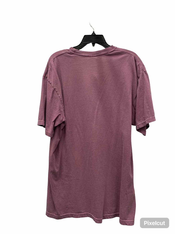 Comfort Colors Size XL Purple Print T-shirt