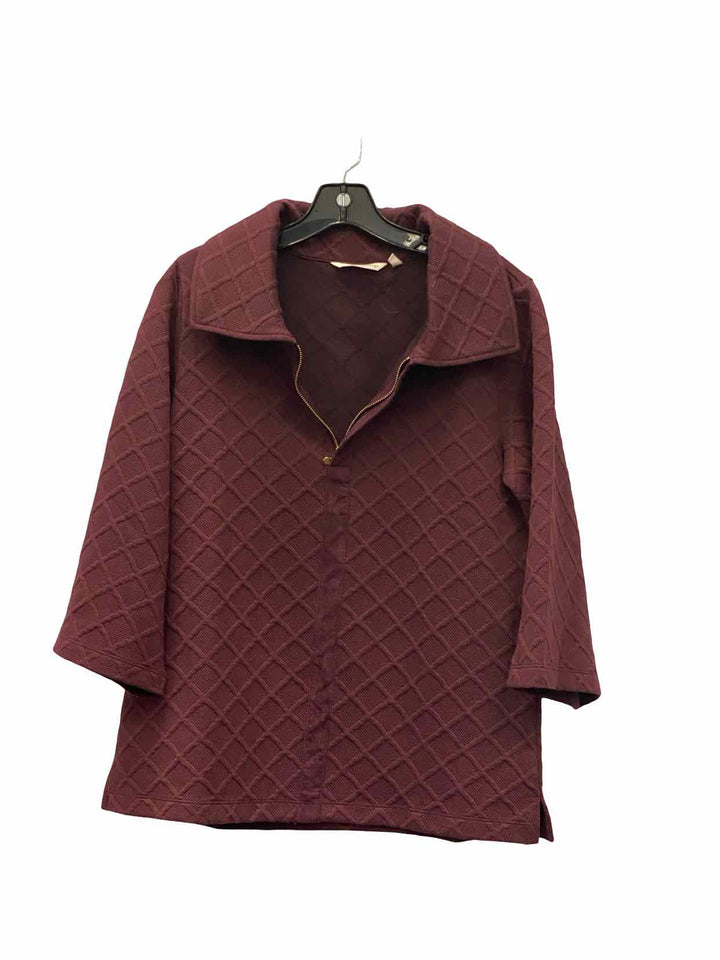 Soft Surroundings Size S Burgundy Sweater