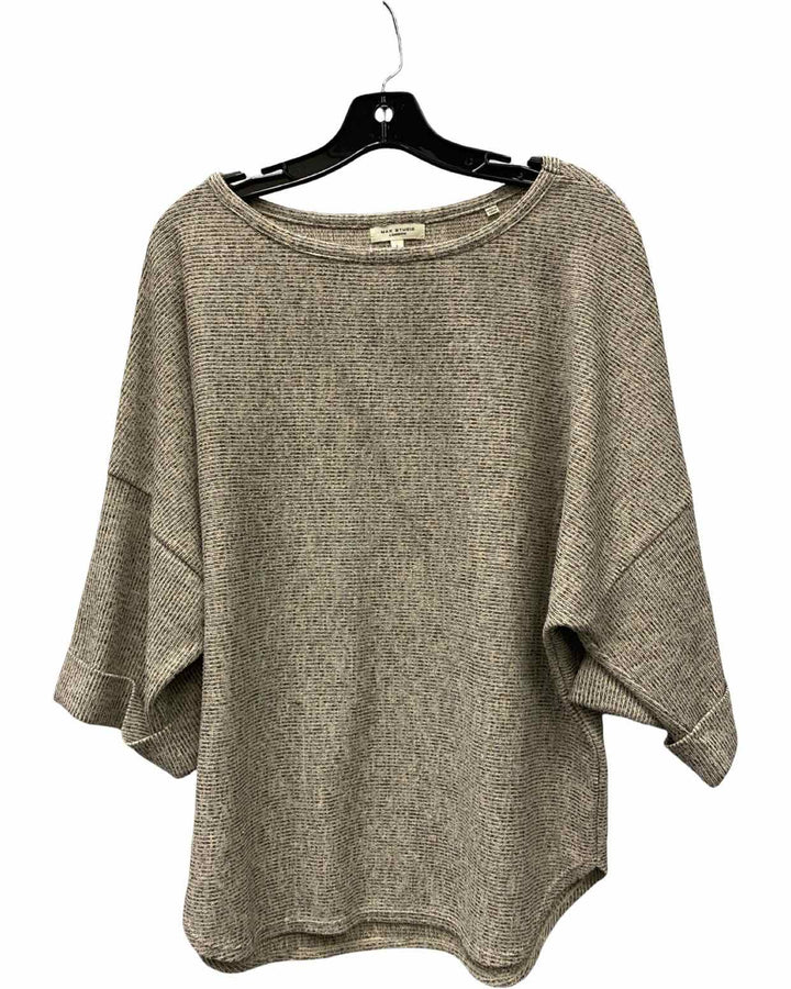 Max Studio Size L Beige Short Sleeve Shirts