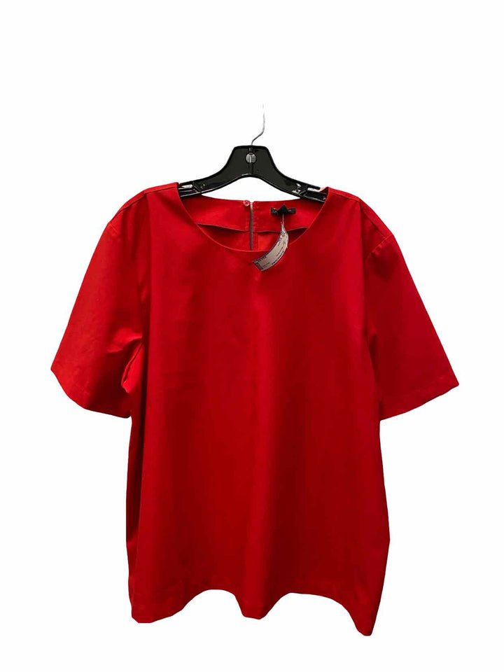 Ann Taylor Size XXL Red Short Sleeve Shirts