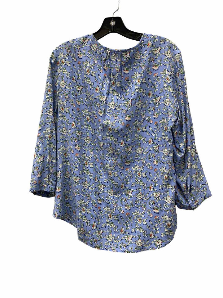 fun2fun Size S Blue Floral Long Sleeve Shirts