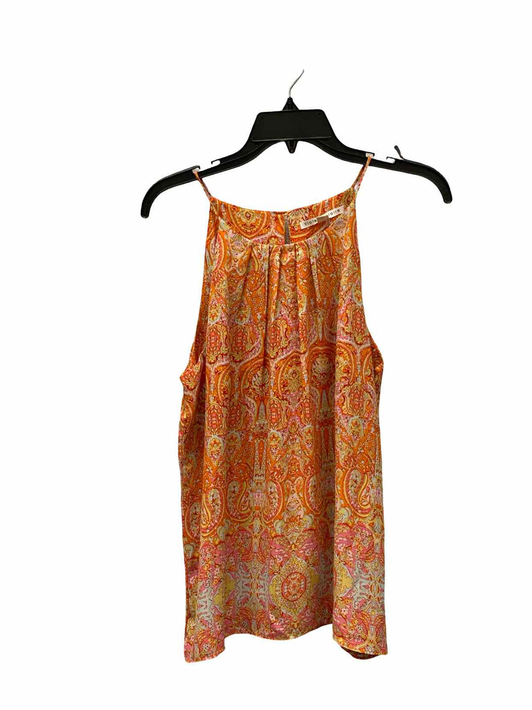 Violet & Claire Size M Orange Print Tank Top