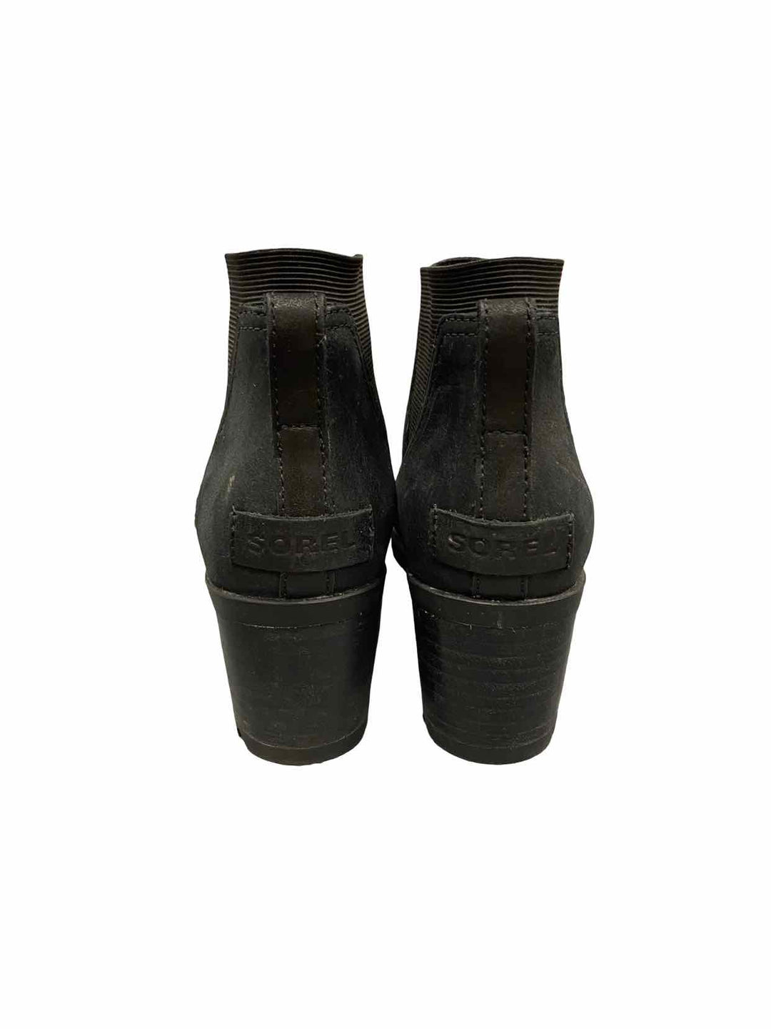 Sorel Shoe Size 6 Black Leather Cate Boots(Ankle)