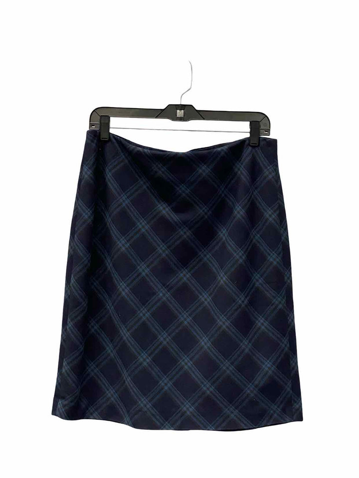 Vince Camuto Size 14 Navy Print Skirt