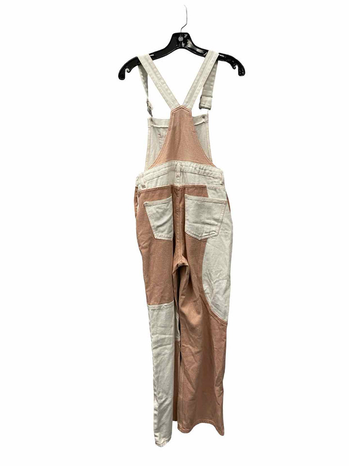 Cider Size XS Peach White Denim Dress