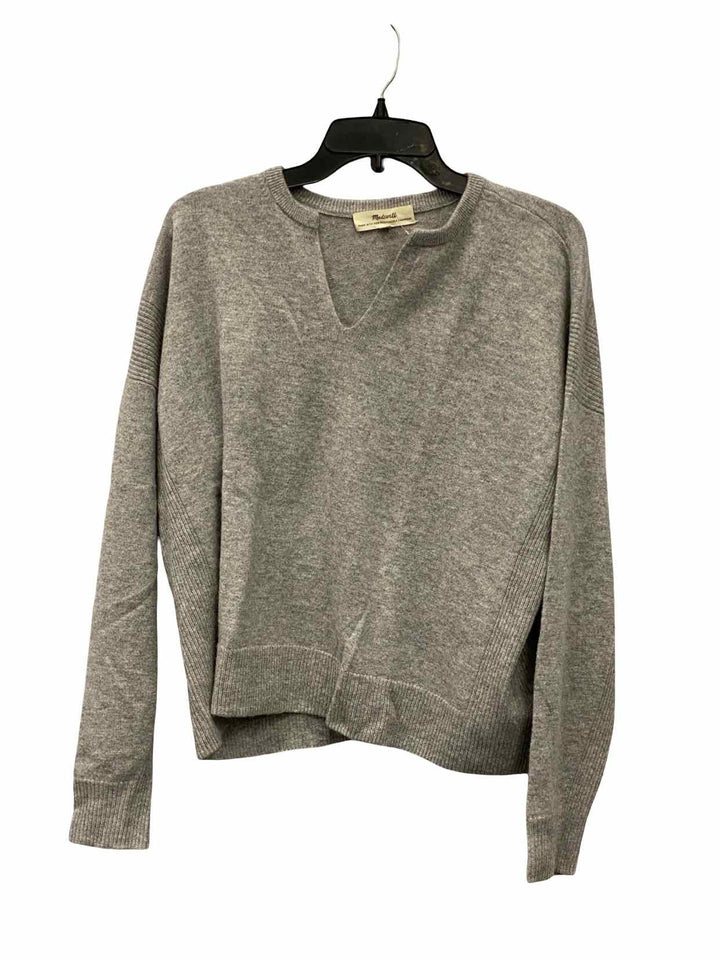 MadeWell Size L Gray 100% cashmere Sweater