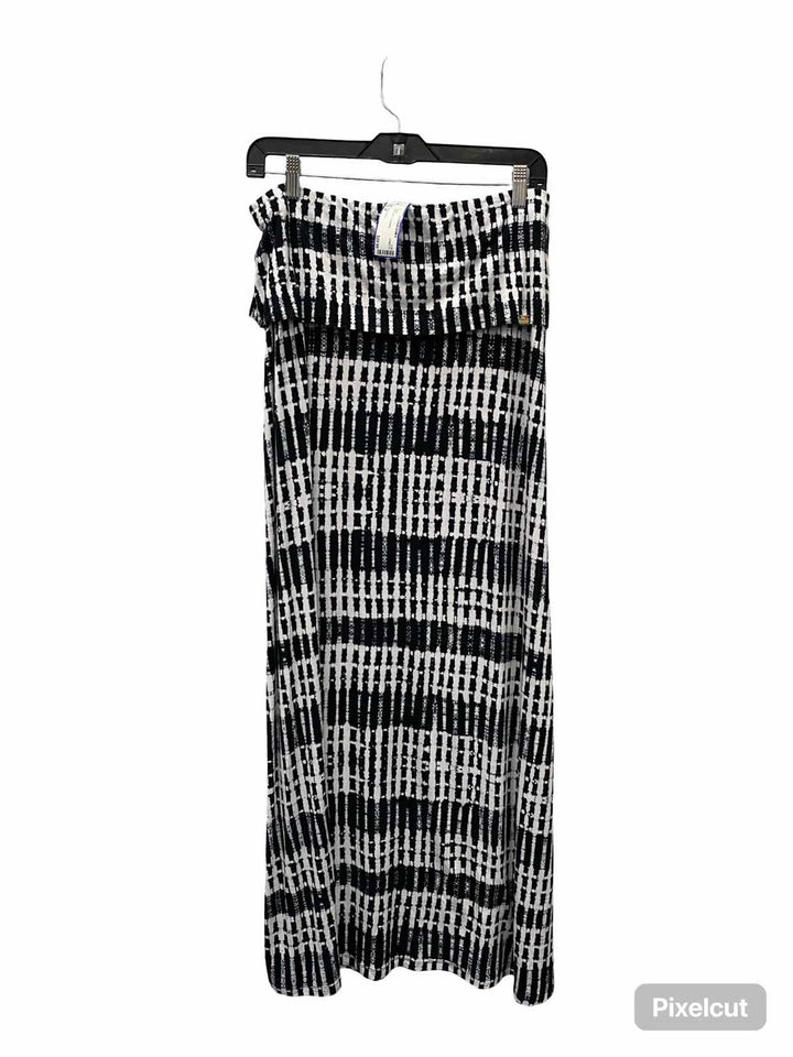 Calvin Klein Size M Black White Dress