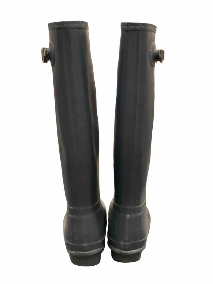 Hunter Shoe Size 8 Blue Rain Boot Boots(knee)