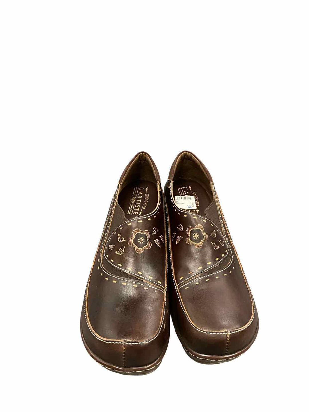 L'Artiste Shoe Size 42 Brown Leather Burbank New in Box Clogs