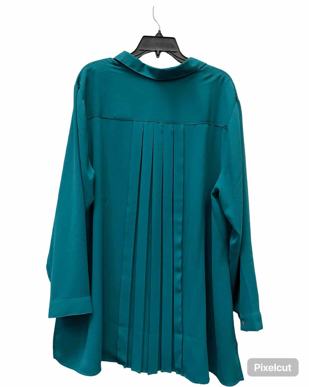 J Jill Size 2X Green Long Sleeve Shirts