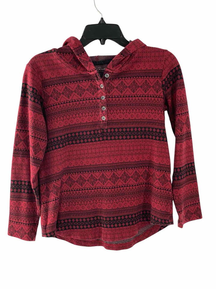 North River Outfitters Size S Red Black Print Long Sleeve Shirts