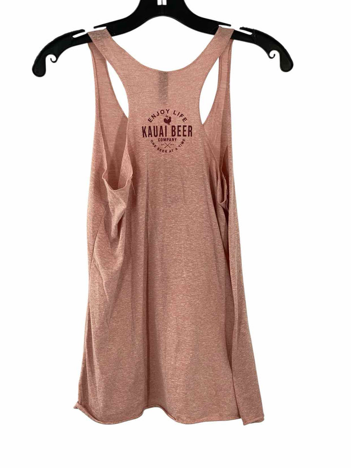 Next Level Size S Light Red Tank Top