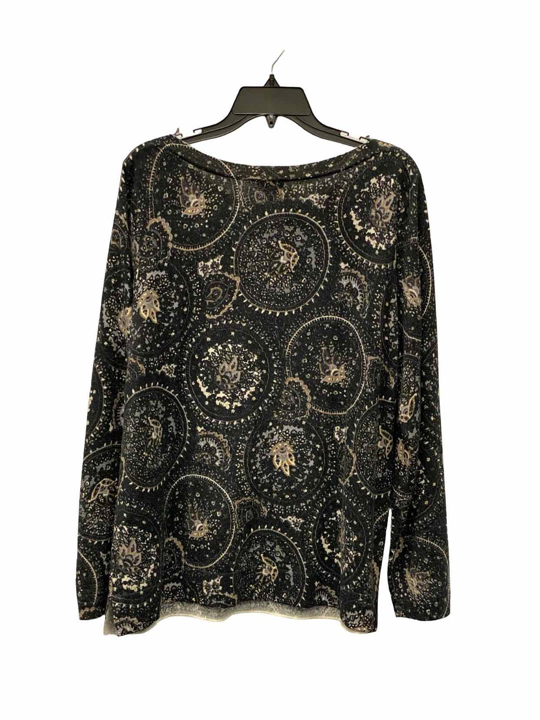 Talbots Size M Black Brown 100% Merino Wool Long Sleeve Shirts
