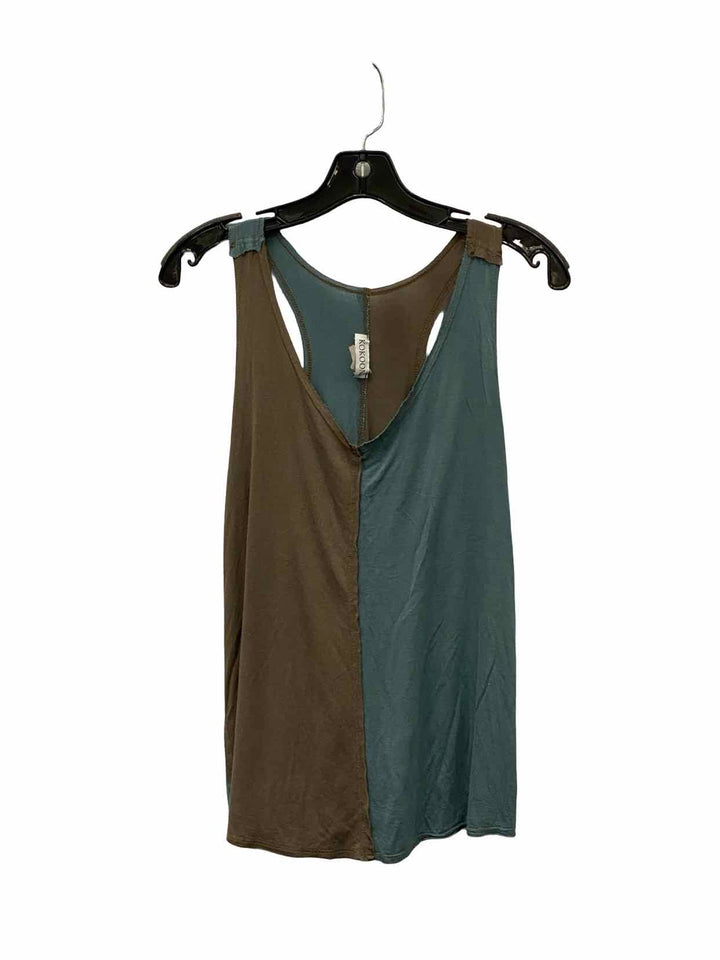 Kokoon Size S Blue Brown Tank Top