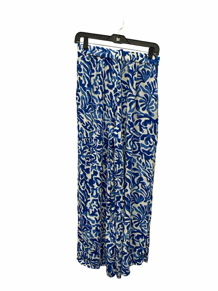 Elan Size S White Blue Coral Pants