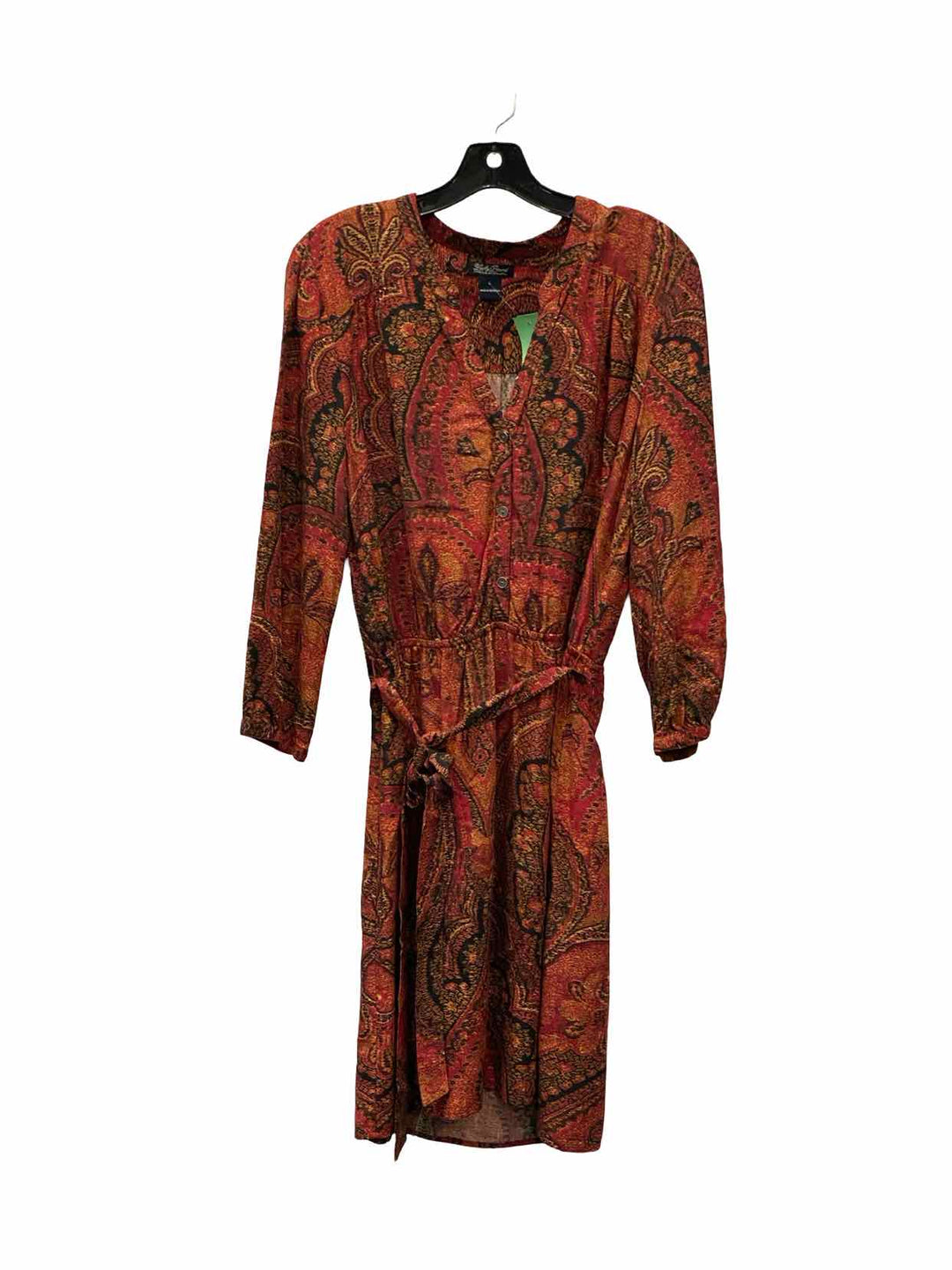 Lucky Brand Size L Red Print Dress
