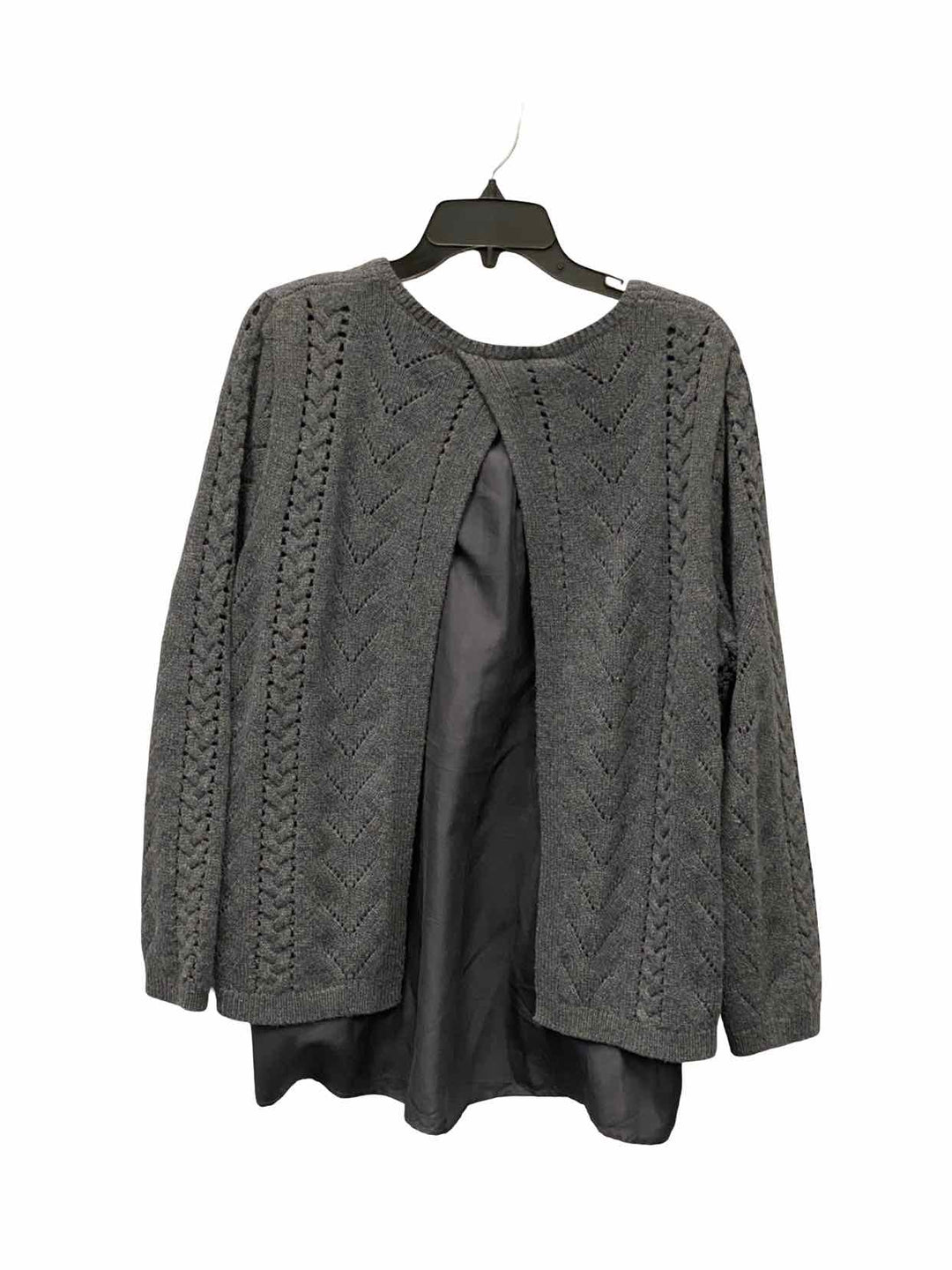 Garnet Hill Size XL Gray Sweater