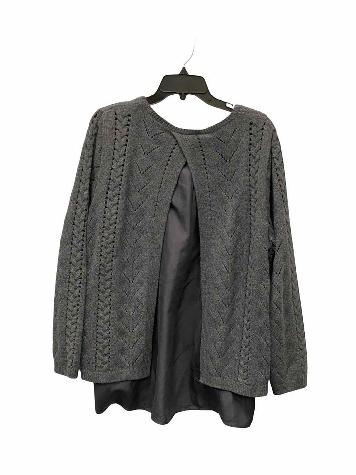 Garnet Hill Size XL Gray Sweater