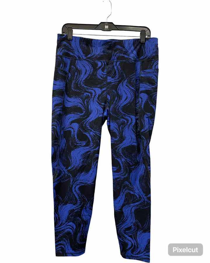 Sweaty Betty Size 16 Blue Black 7/8 Length Athletic Pants