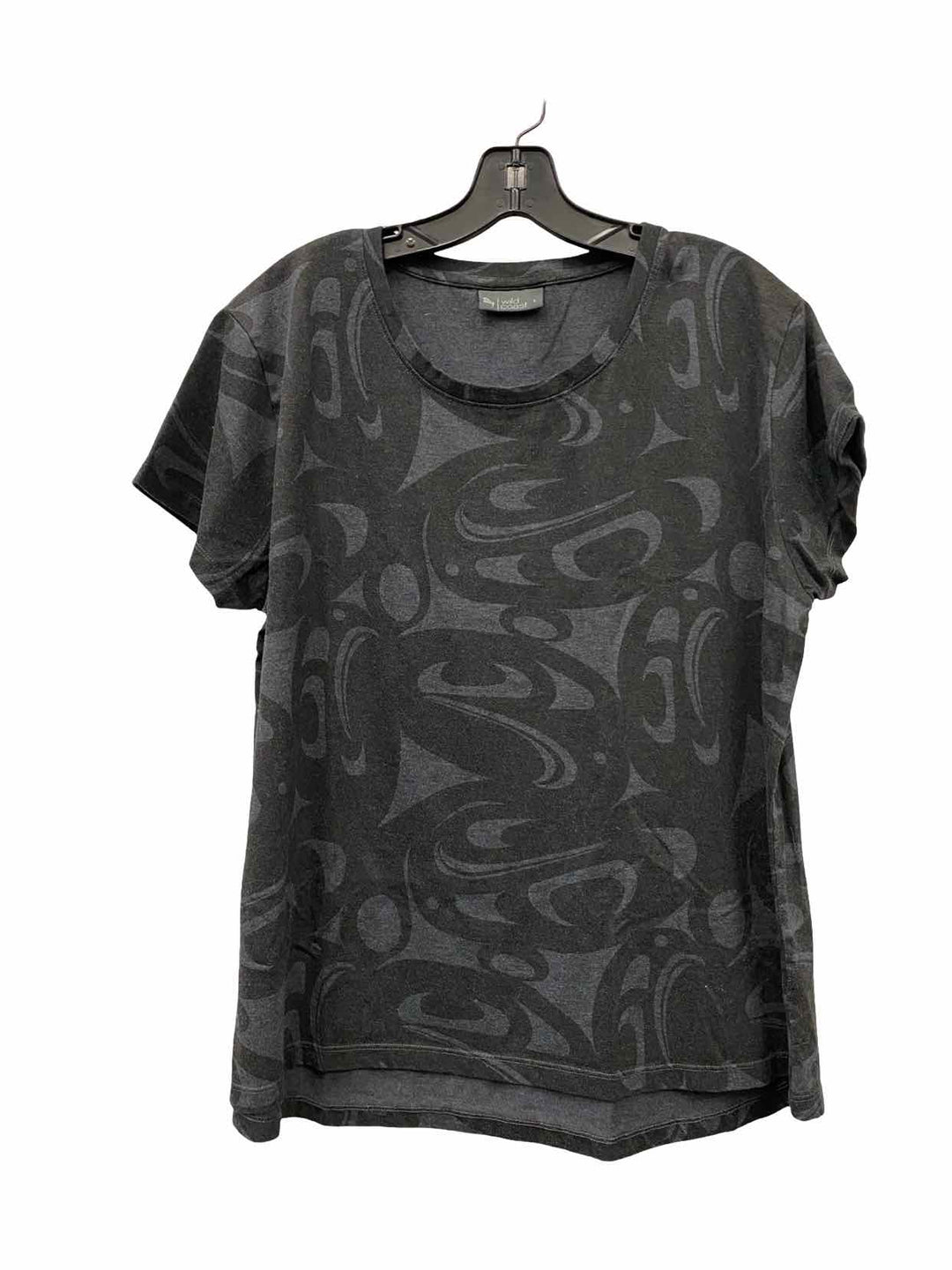 Wild Coast Size L Gray Print Short Sleeve Shirts