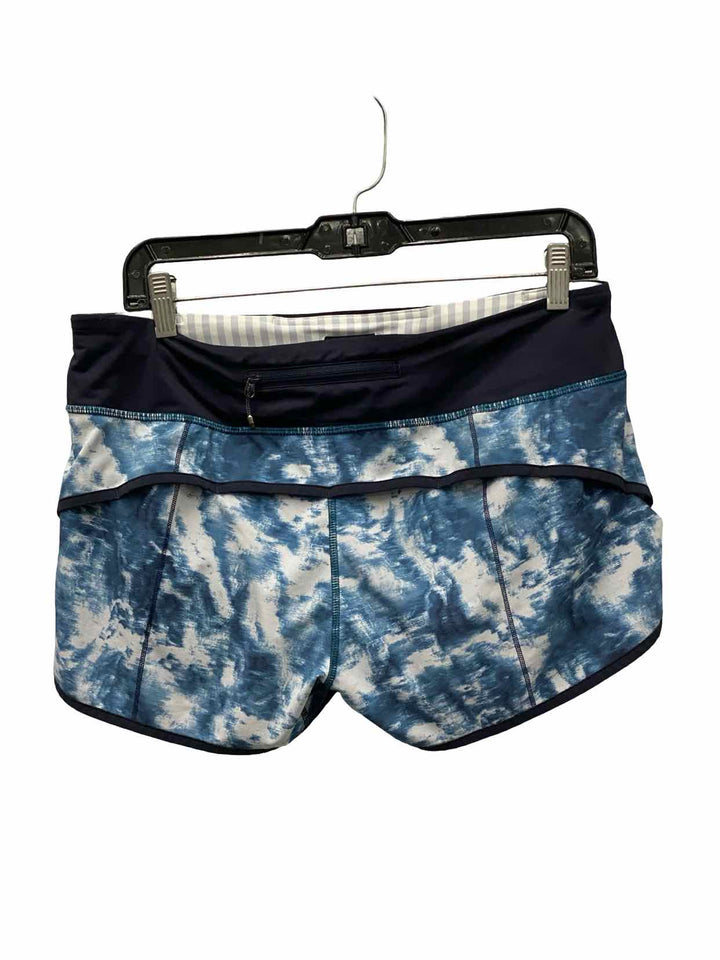 Lululemon Size 8 Blue White/Black Athletic Shorts
