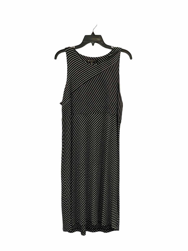 Athleta Size XL Black White Striped Dress