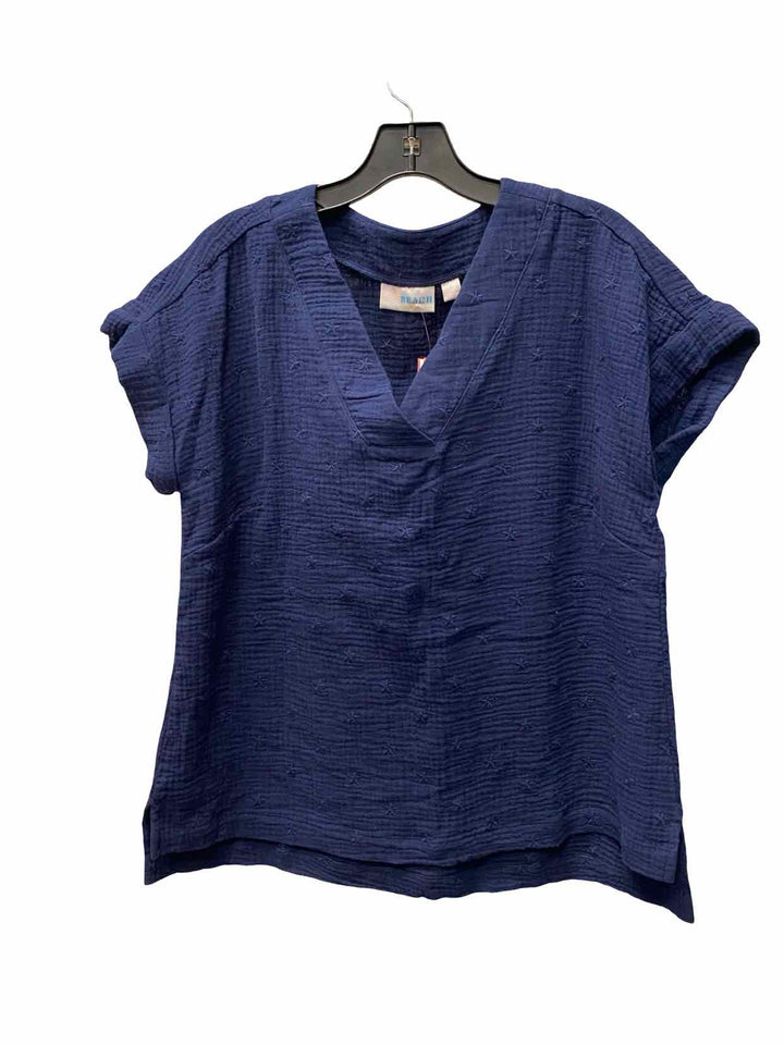 Belle by Kim Gravel Size S White Short Sleeve Shirts