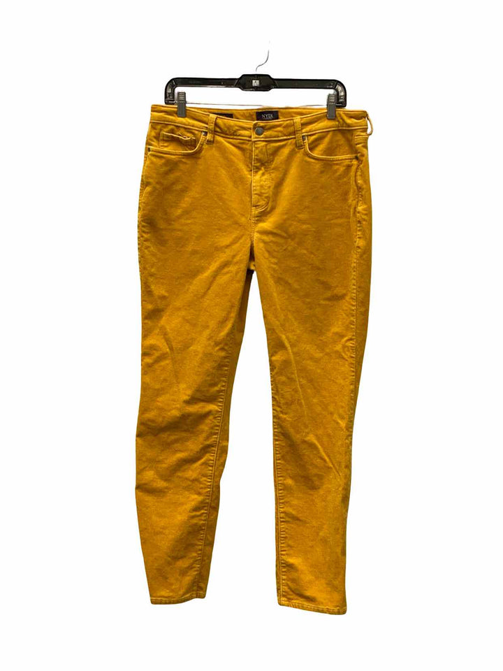 NYDJ Size 12 Yellow Sheri Slim Corduroy Pants