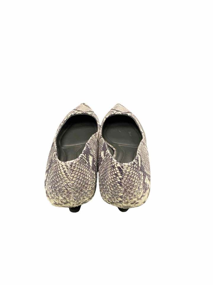 Sarto Shoe Size 9.5 Grey Leather Heels