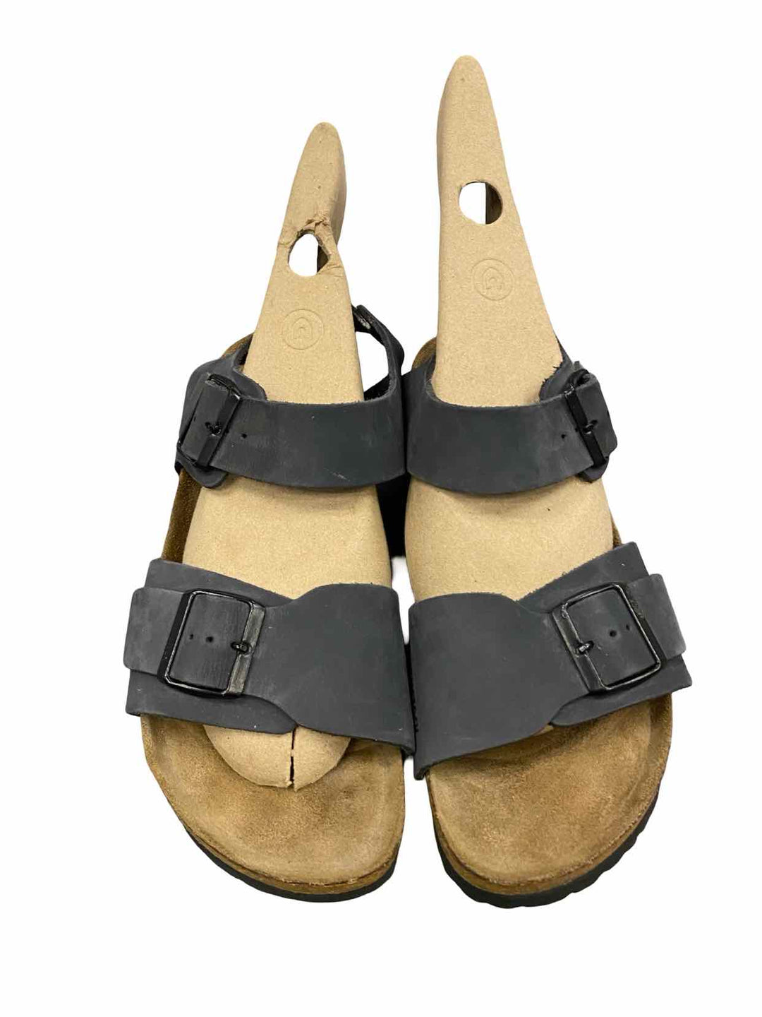 Birkenstock Shoe Size 39 Gray Leather Milano Sandals