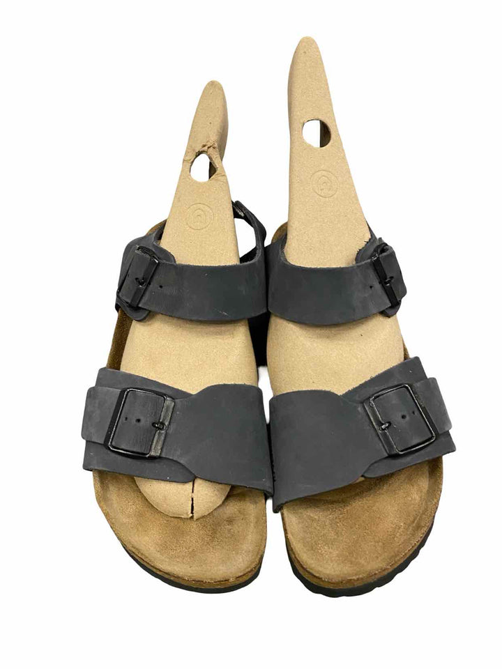 Birkenstock Shoe Size 39 Gray Leather Milano Sandals