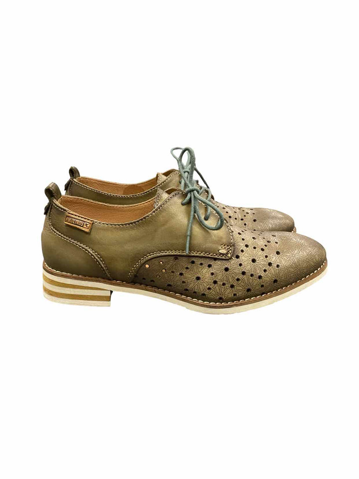 Pikolinos Shoe Size 36 Olive Royal Lace Up Low Heel Loafers
