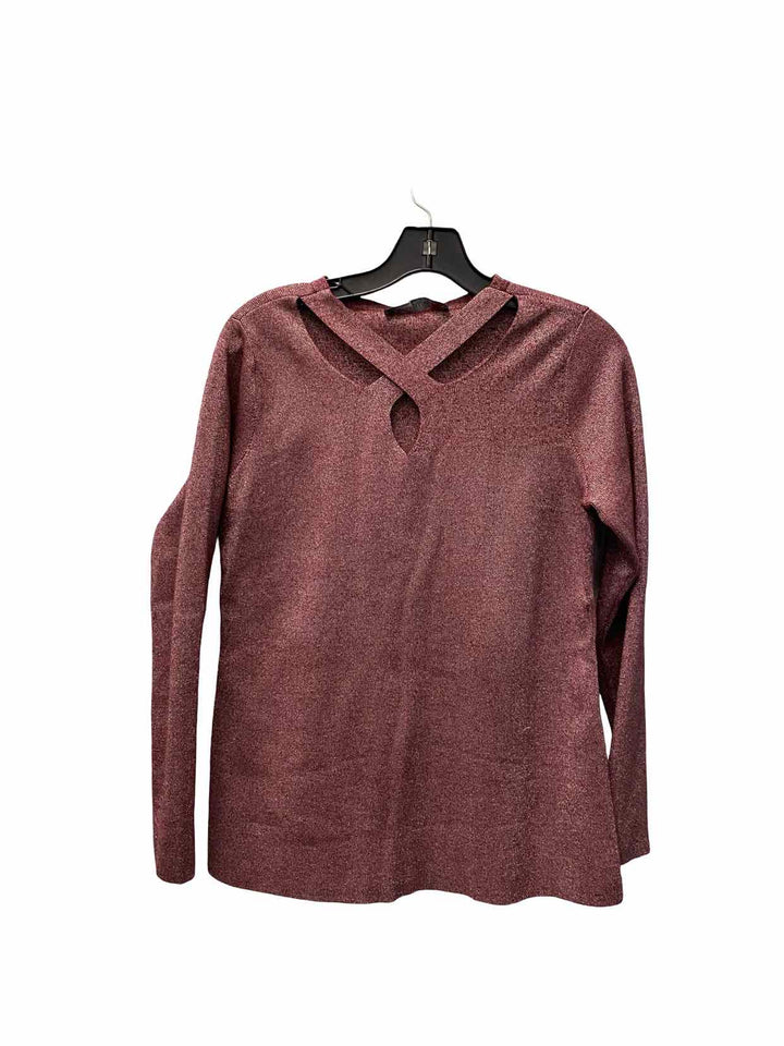 Colleen Lopez Size M Pink Silver Long Sleeve Shirts