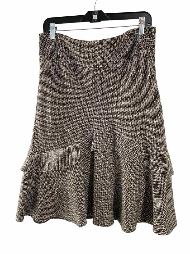 Gap Size 10 Gray Black Herringbone Skirt