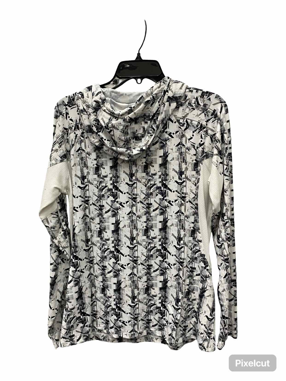 Exofficio Size M White Black Print Athletic Jacket