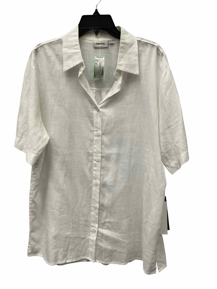 Rythm Size XL White Short Sleeve Shirts